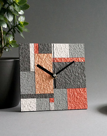 Nowoczesny ekologiczny zegar z papieru z recyklingu, STUDIO blureco