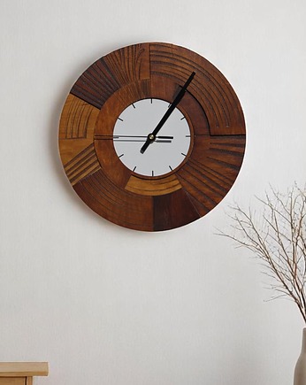 Zegar ścienny z Drewna -  Cichy Mechanizmp, Clock Wood Studio