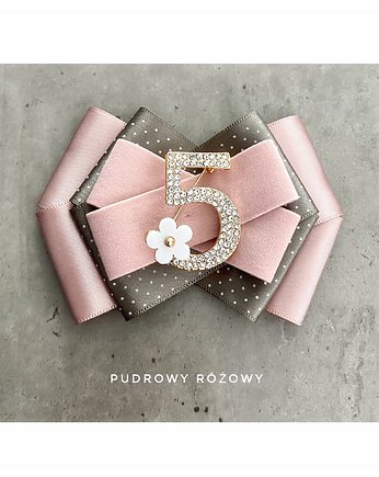 Brosza w hołdzie Coco nr 5 NEW Ikona Stylu, Pudrowy Różowy