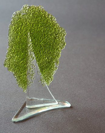 drzewko szklane oliwkowe 17 CM, MartaWojciechowska