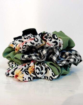 Zestaw Patchworkowych gumek do włosów , PELA