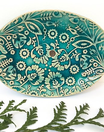 Folk owalna mydelniczka ceramiczna, Ceramika Ana