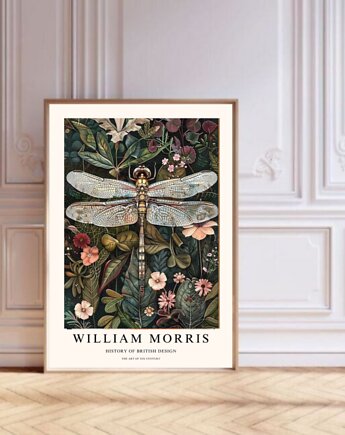 PLAKAT Morris ważka owad sztuka ścienna, black dot studio