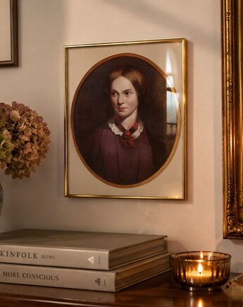 Portret Charlotte Bronte, literatura angielska, Jane Eyre, black dot studio