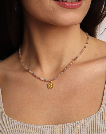 Naszyjnik z kamieni naturalnych Agat Botswana z zawieszką, Bring Biżuteria