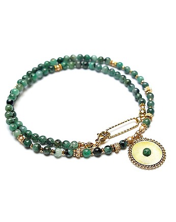 Szmaragdy vol. 11 choker /21.10.25/- Szlachetna kolekcja, KiKa pracownia