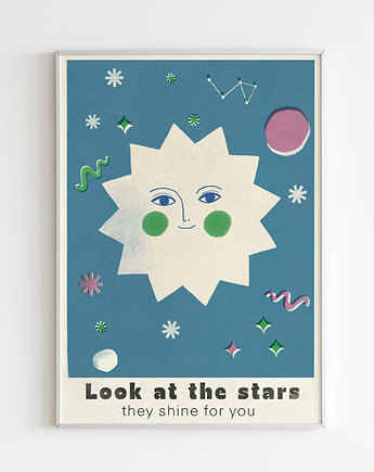 Plakat Look at the stars, OKAZJE - Prezent na Dzień Kobiet