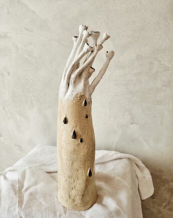 Ręcznie wykonana rzeźba ceramiczna Wiatr, Ewa Duszka