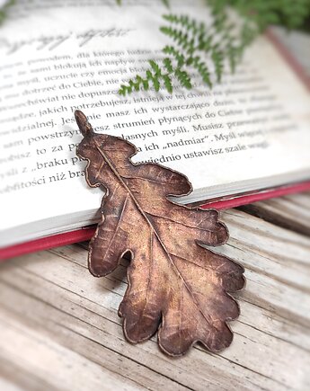 Liść Dębu miedziany duży III, Treemasters Copper Jewelry