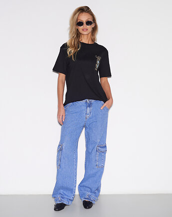 HT x AK Koszulka damska Black, HARP TEAM