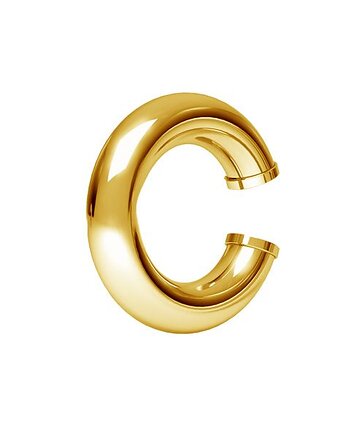 Duża nausznica SIMPLE 3,90 mm -srebro,złoto,róż, ISSI Jewelry