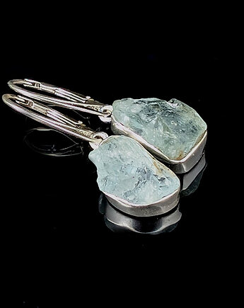 Kolczyki srebrne Amazing aqua, Pracownia Neores