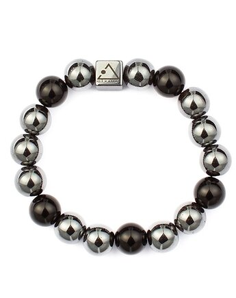 Męska bransoletka z kamieniem wojowników, Kulka Bransoletki