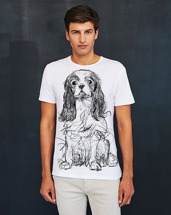 Cavalier Dog no.2 Men's T-shirt white, SELVA
