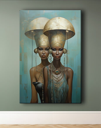 Oblicza Innych Wymiarów - Obraz na płótnie - Druk Blejtrama - Surrealizm #24, Black Sapphire Art