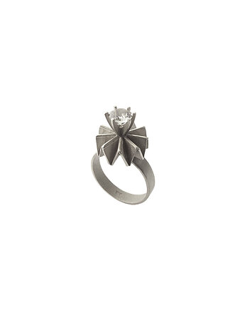 Unikatowy Pierścionek Adriana True Srebrny z Cyrkonią, Marta jewelry