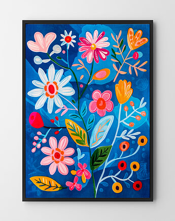 Plakat Abstrakcja Kwiaty, HOG STUDIO
