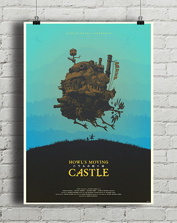 Plakat Ruchomy Zamek Hauru, minimalmill