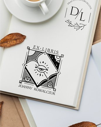 Stempel Ex Libris Exlibris personalizowany Oko, DrukLove