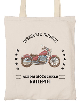 Torba dla motocyklisty motor napis, EvienArt