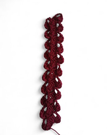 Koronkowa zakładka do książki handmade, Malowane Nitki