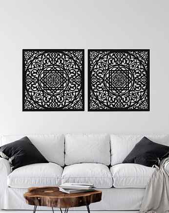 AŻUROWY PANEL DEKORACYJNY, MAROKAŃSKA ROZETA, DEKORACJA ŚCIENNA 3D,ORNAMENT, , ORNAMENTI