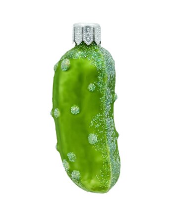 Bombka choinkowa: Ogórek Świąteczny: mały, Syn Bombkarza