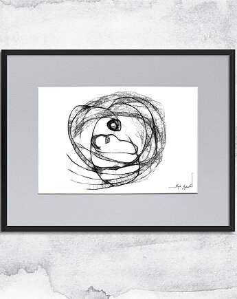 Grafika z ramką - nr 36 - matka, Maja Gajewska