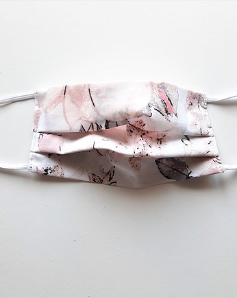 Maseczka wielorazowa bawełna kwiaty, beautifulthings