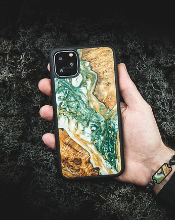 ETUI DREWNIANE UNIQUE - 4 ŻYWIOŁY WODA - IPHONE, bewood