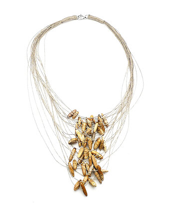 Jaspis sople Naszyjnik lniany, galeria nuit