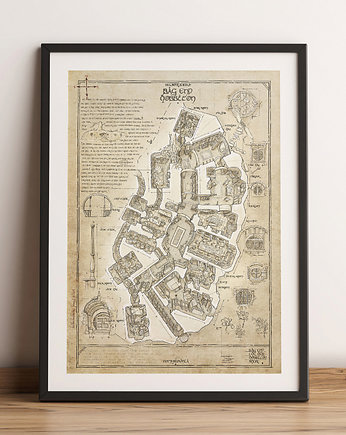 Plakat Hobbit - Plan Nory, Michał Węgrzyn
