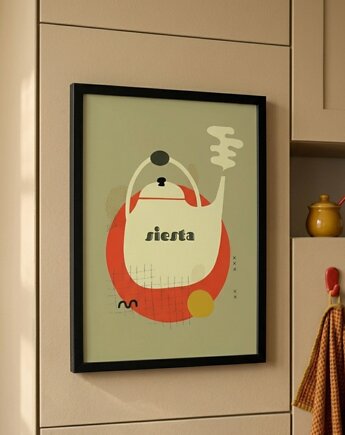 Plakat siesta i basta, polkastudio