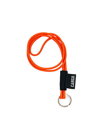 Smycz Paracord Reflective NEON ORANGE z kółkiem, CARGO by OWEE