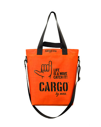 Torba CLASSIC orange MEDIUM "Life is a Wave" edition, CARGO by OWEE