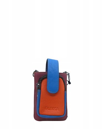 Torebka na telefon i portfel 2w1 skóra naturalna unikatowa pasek OLIVKA, Olivka Warsaw