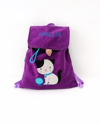 Personalizowany plecak przedszkolaka z kotkiem, Enitka Sweet Baby Room