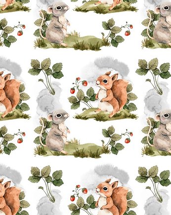 Tapeta Watercolor Forest Pattern 5a 53cmx10m PZ, Bajkowe Wnetrza