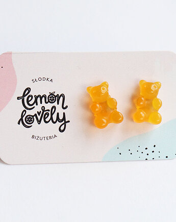 Misie żelki MINI pomarańczowe stal lub srebro na prezent, Lemon Lovely
