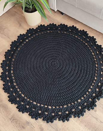 Dywan ze sznurka bawełnianego szydełkowy 100cm, MISZ MASZ Dorota Tyszko