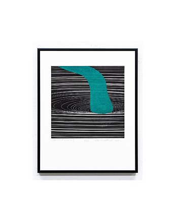 Grafika linoryt  pt. ,,Movement of a point III''      Sebastian Laszczyk, Sebastian Laszczyk Grafika