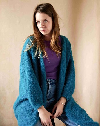 Kardigan MOLLY alpaka i wełna, Knit Couture
