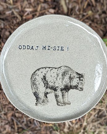 ODDAJ MI-SIE, talerz ceramiczny handmade, MONIfaktura