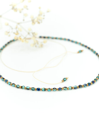 Choker z koralików w kolorze morskim, Tauriel Design