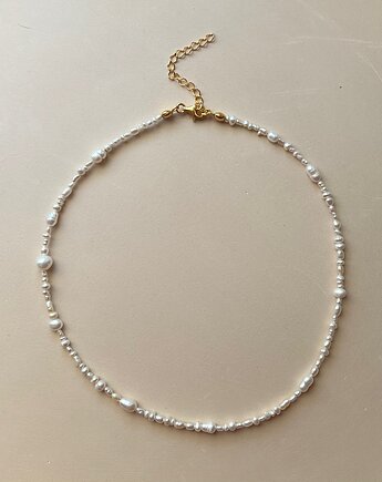 Choker z pereł HAVANA no. 12 pozłacany, Elize
