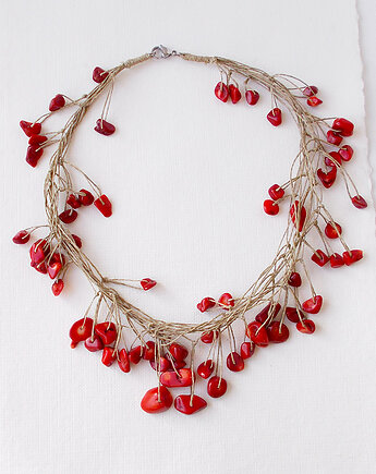 Lady in Red Naszyjnik lniany Vol. 1, galeria nuit