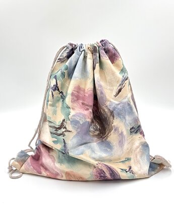 Plecak worek  Akwarele, wu handmade