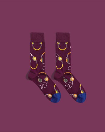 Skarpetki Headphones - Skarpetki Muzyczne - Skarpetki dla Melomana, Banana Socks