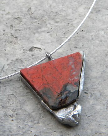 Surowy jaspis - naszyjnik, Beata Trotter