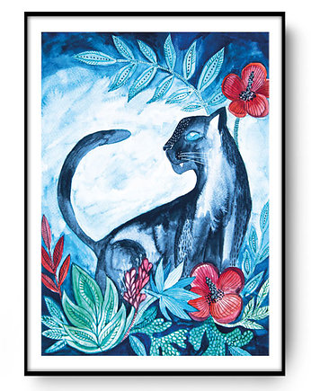 Puma ilustracja drukowana, muamua design